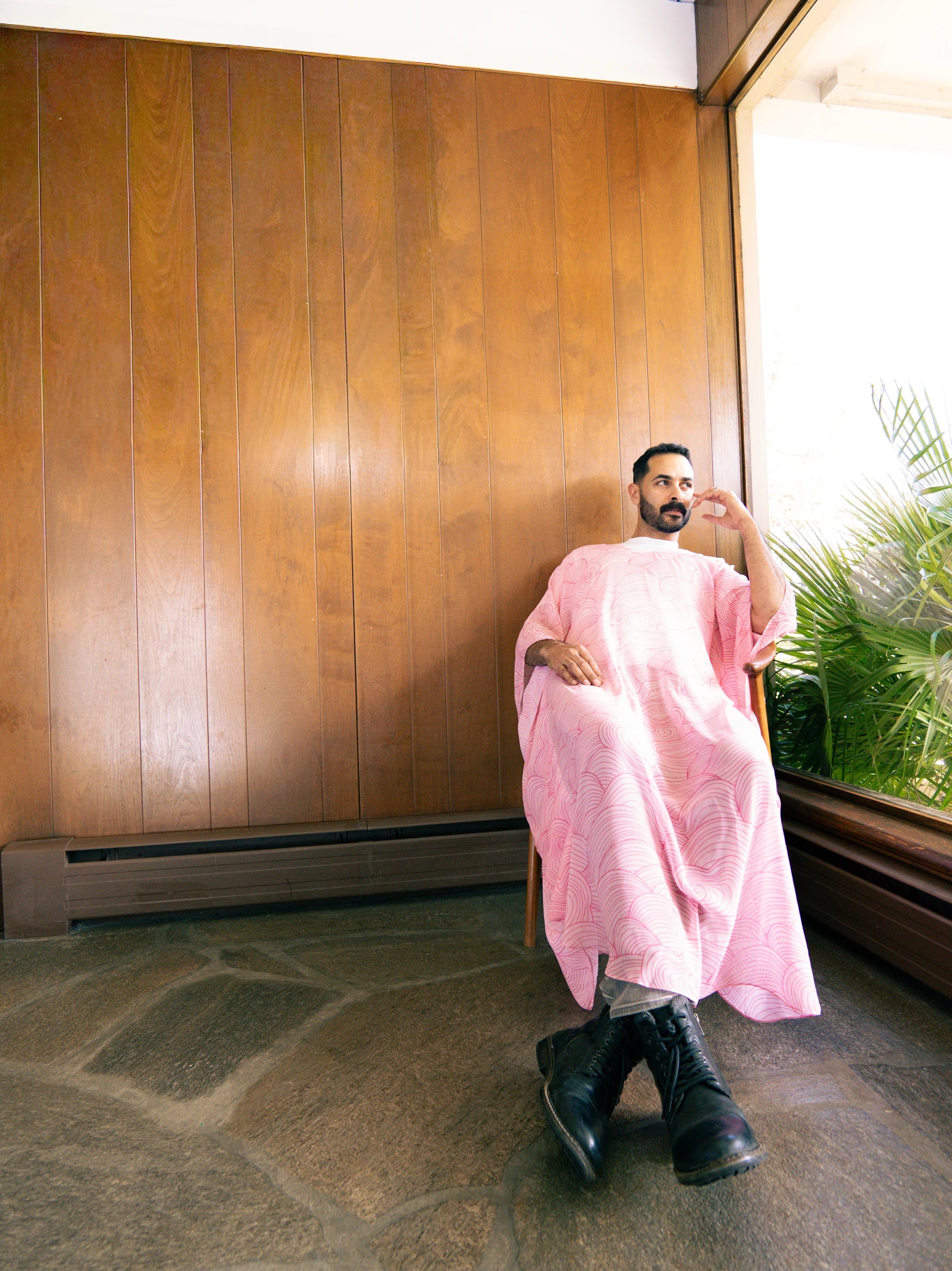 The Ceremonial Mesh Kaftan
